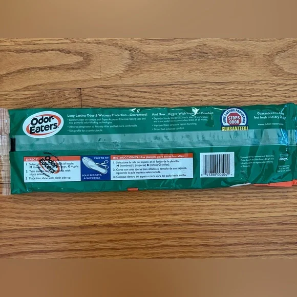 Odor Eaters Odor Destroying Insoles Adult White 1 Pair Trim to Fit New Footcare - Picture 2 of 4